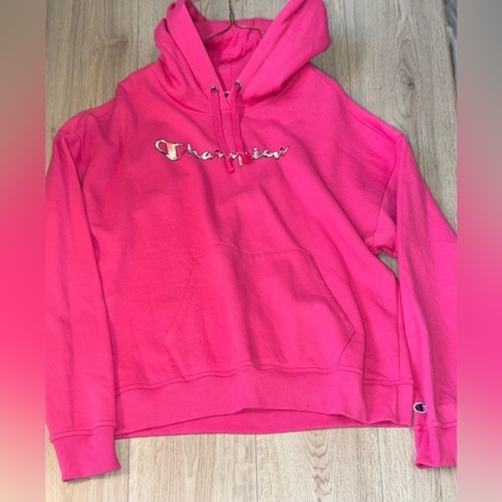 Champion Pink Hoodie sweatshirt hooded sweater